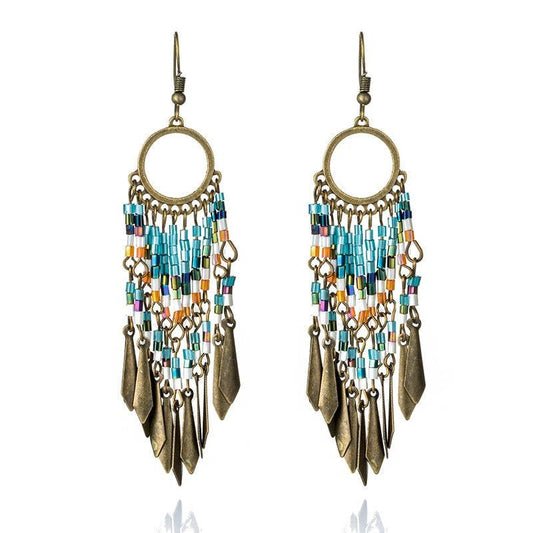Boho Perlen Traumohrringe