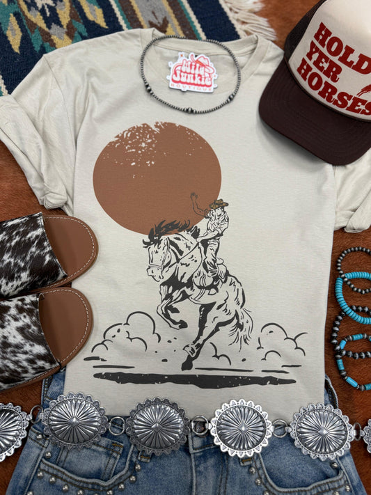 T-Shirt mit „Dusty Trails“-Aufdruck