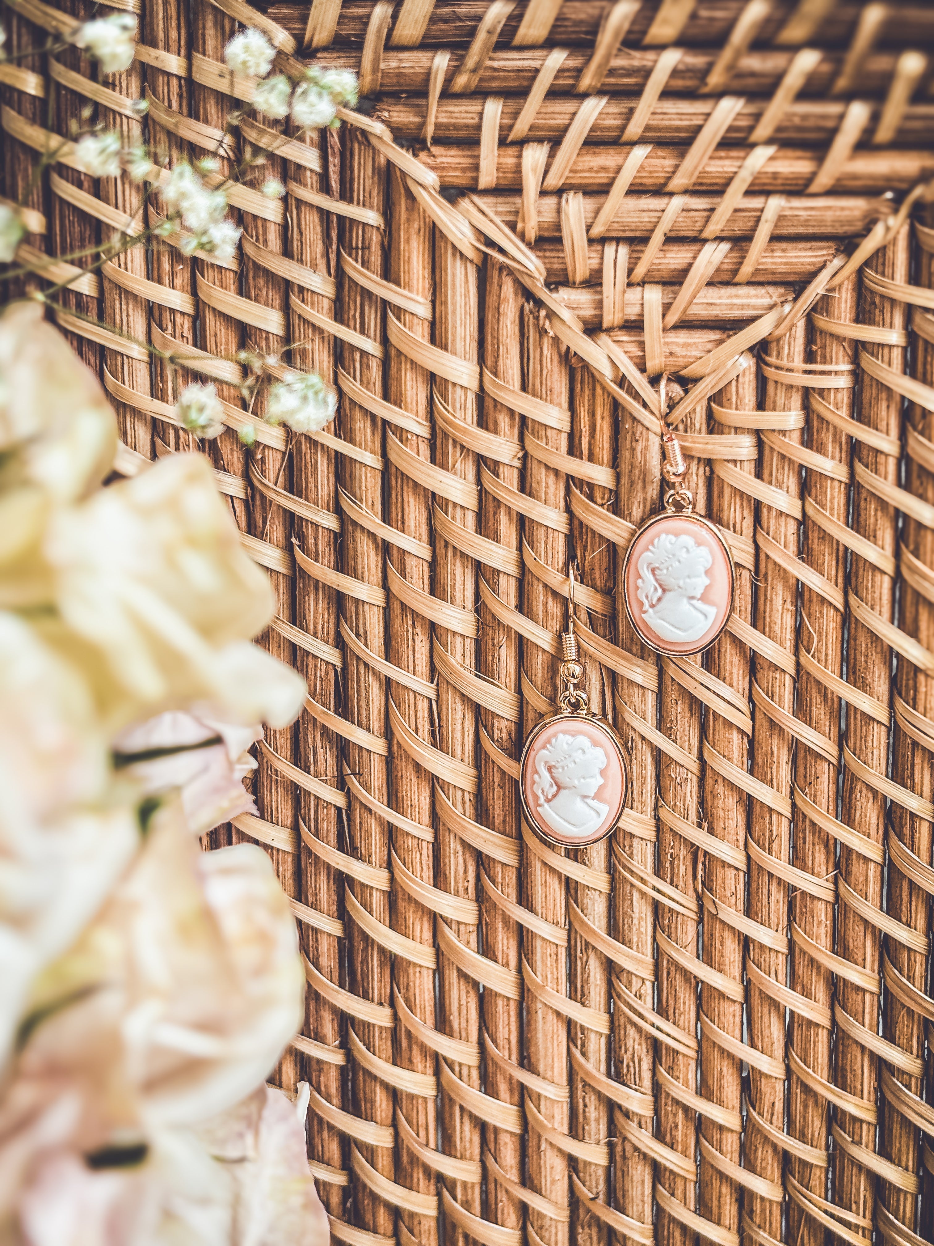 Beautiful Cameo Silhouette Earrings
