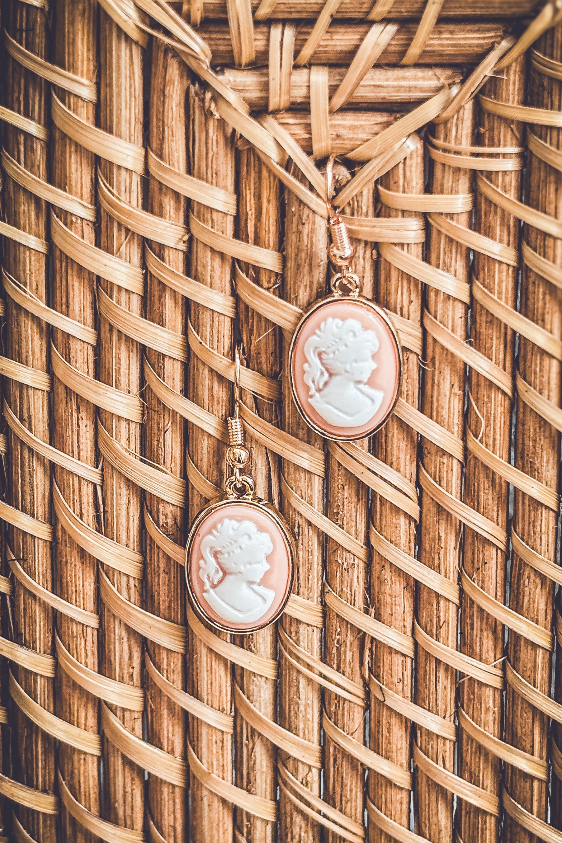 Beautiful Cameo Silhouette Earrings