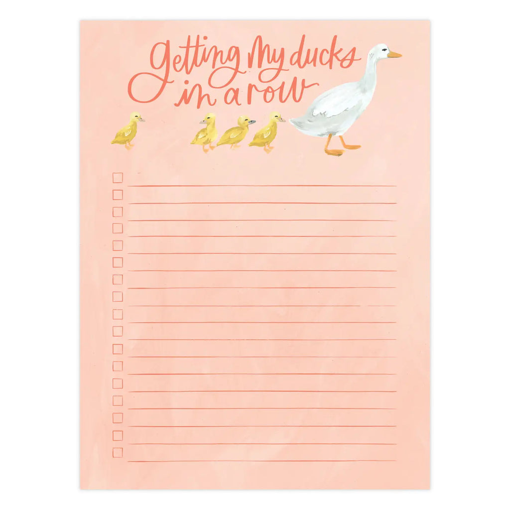 Ducks in a Row Notepad