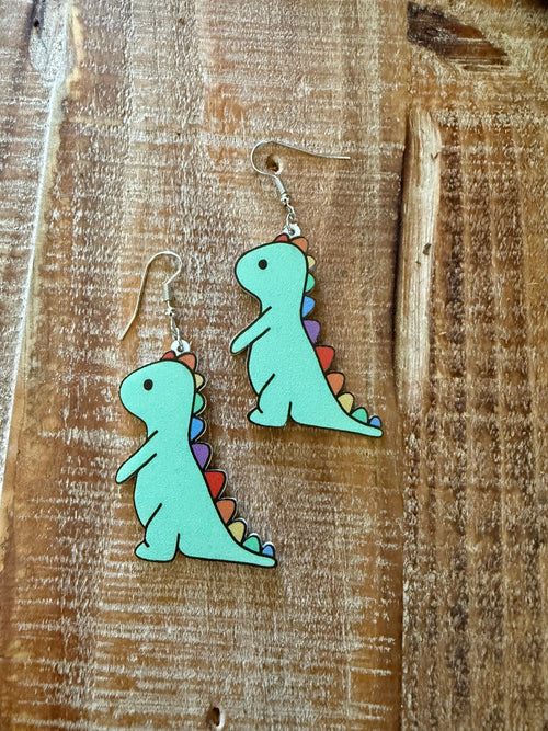 Entzückende Dinosaurier-Ohrringe