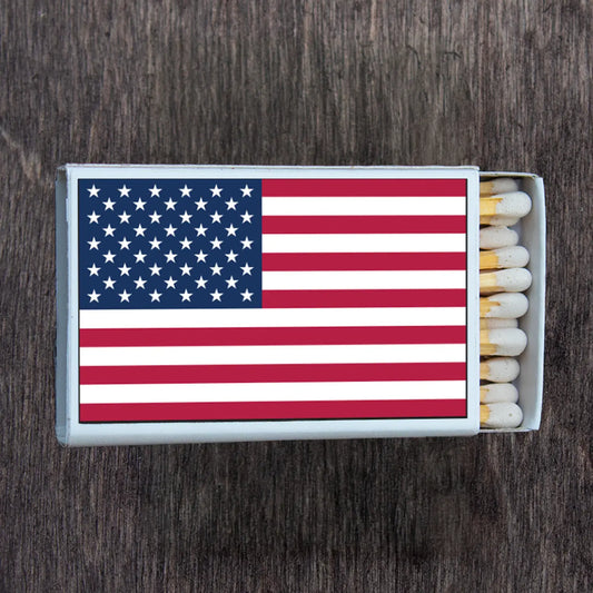 Flagge Amerika USA Streichholzschachtel • Dekorative Streichhölzer