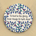 To God Be the Glory Hymn Magnet