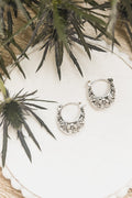 Beautiful Ornate Silver Earrings