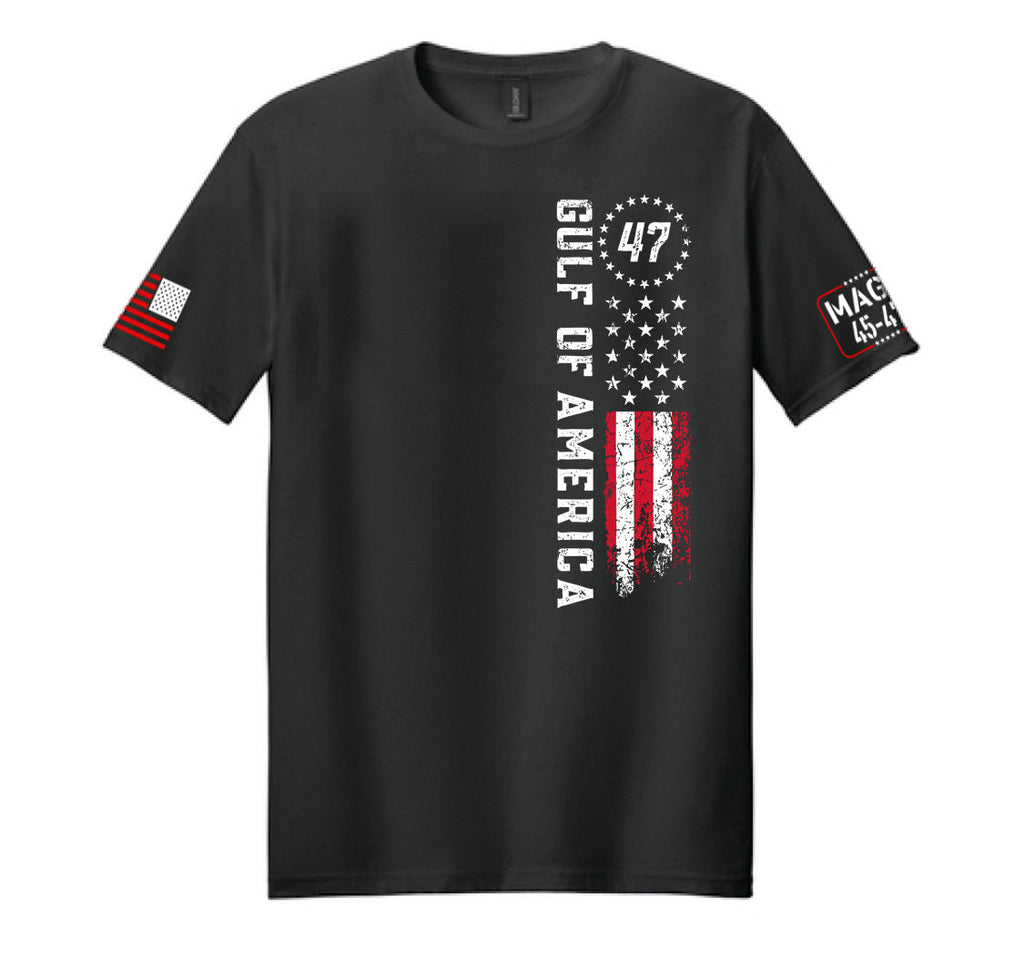 Golf von AMERIKA mit Flaggen-T-Shirt
