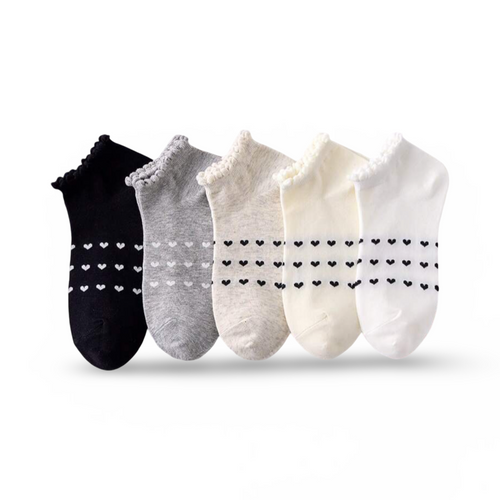 Entzückende 5 Paar Herzsocken