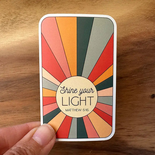Lass dein Licht leuchten | Christlicher Aufkleber