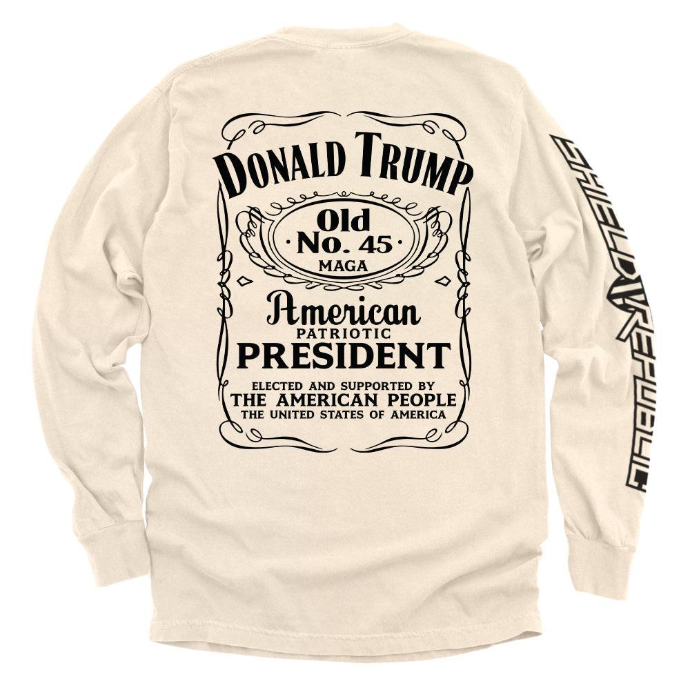 Donald Trump Old No. 45 Etikett
