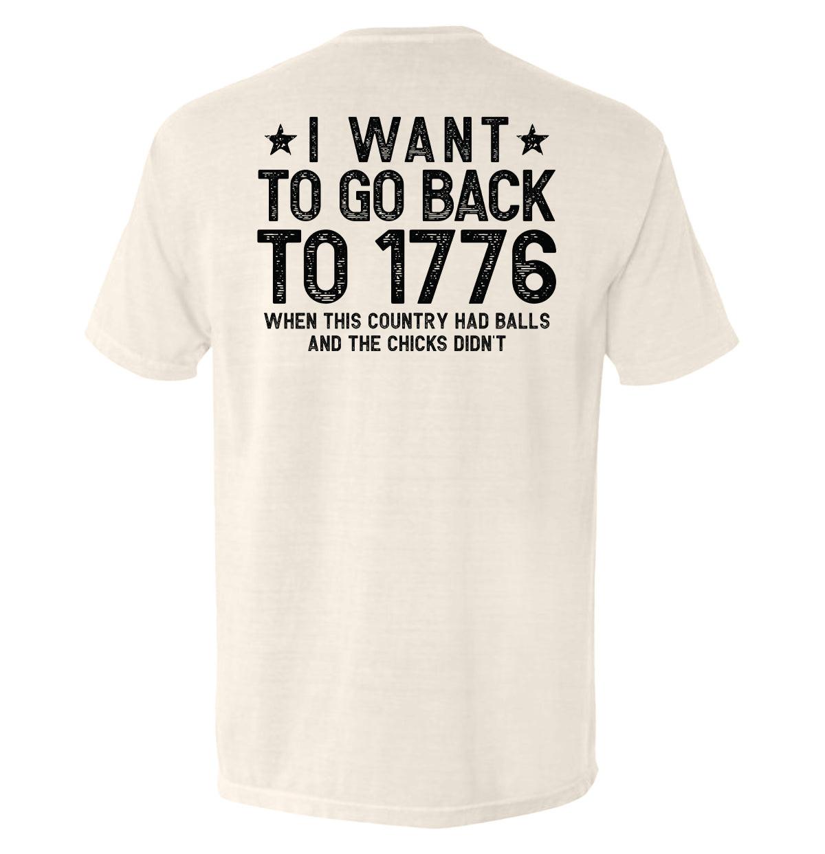 Ich möchte ins Jahr 1776 zurückreisen