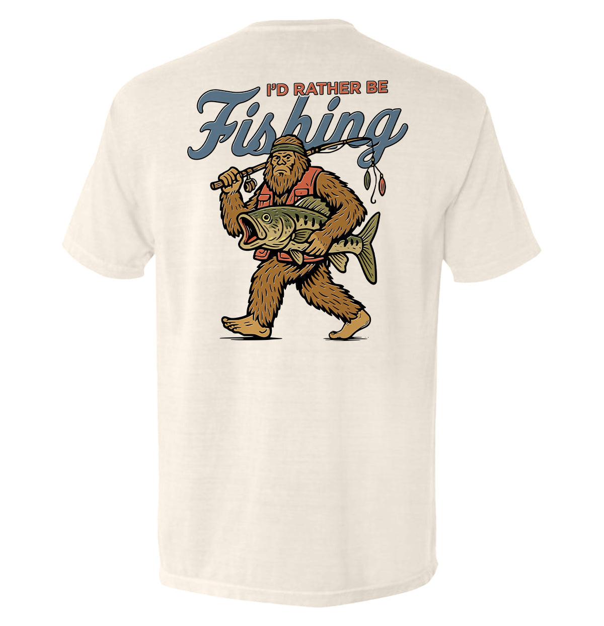 Ich wäre lieber angeln Bigfoot