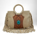Loyal West SEDONA TASSLE BAG IN SUEDE LEATHER
