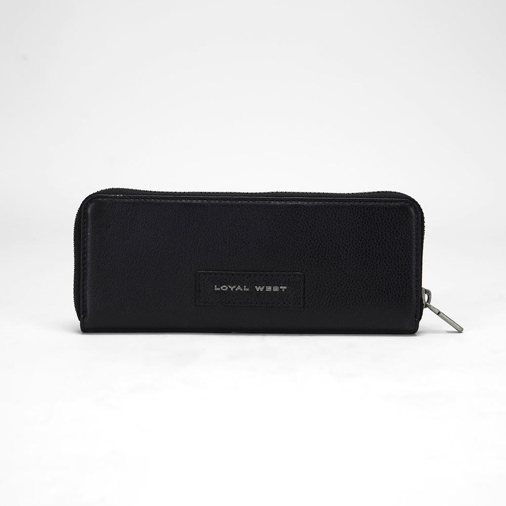 Loyal West RANCH ROAD JEWELERY CASE IN CALF LEATHER - BLACK