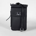 Loyal West SHELL PHONE BAG IN CALF LEATHER -BLACK