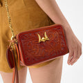 Loyal West SHELL MINI PURSE IN HANDTOOLED LEATHER