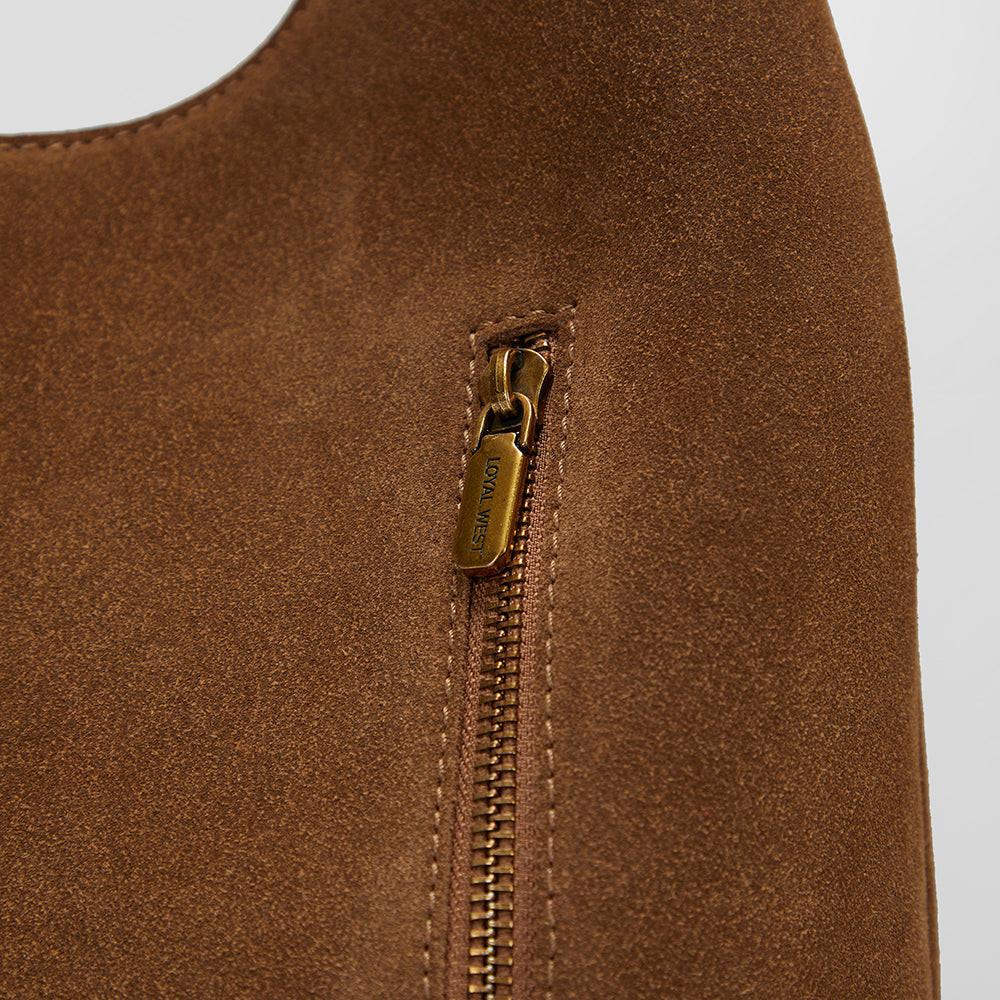 Loyal West LW LARGE PURSE - IN SUEDE LEATHER