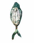 Loyal West Daylight'S Ballet Silk Scarves With Handtooled Leather Slider - Western Sky