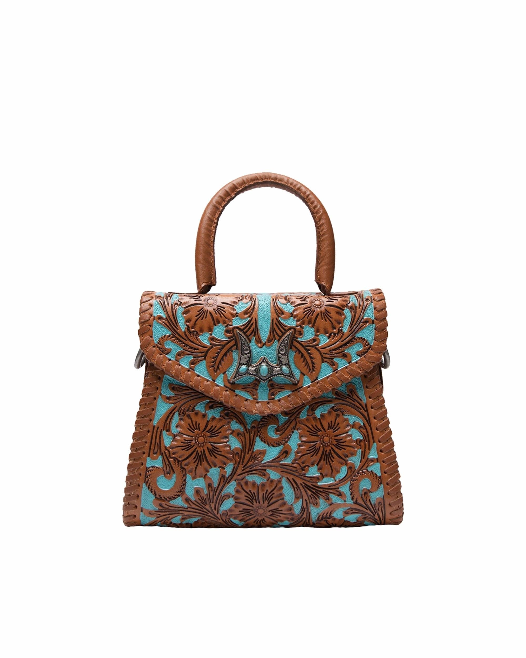 Loyal West Leon Mini Handle Purse - Whiskey & Water