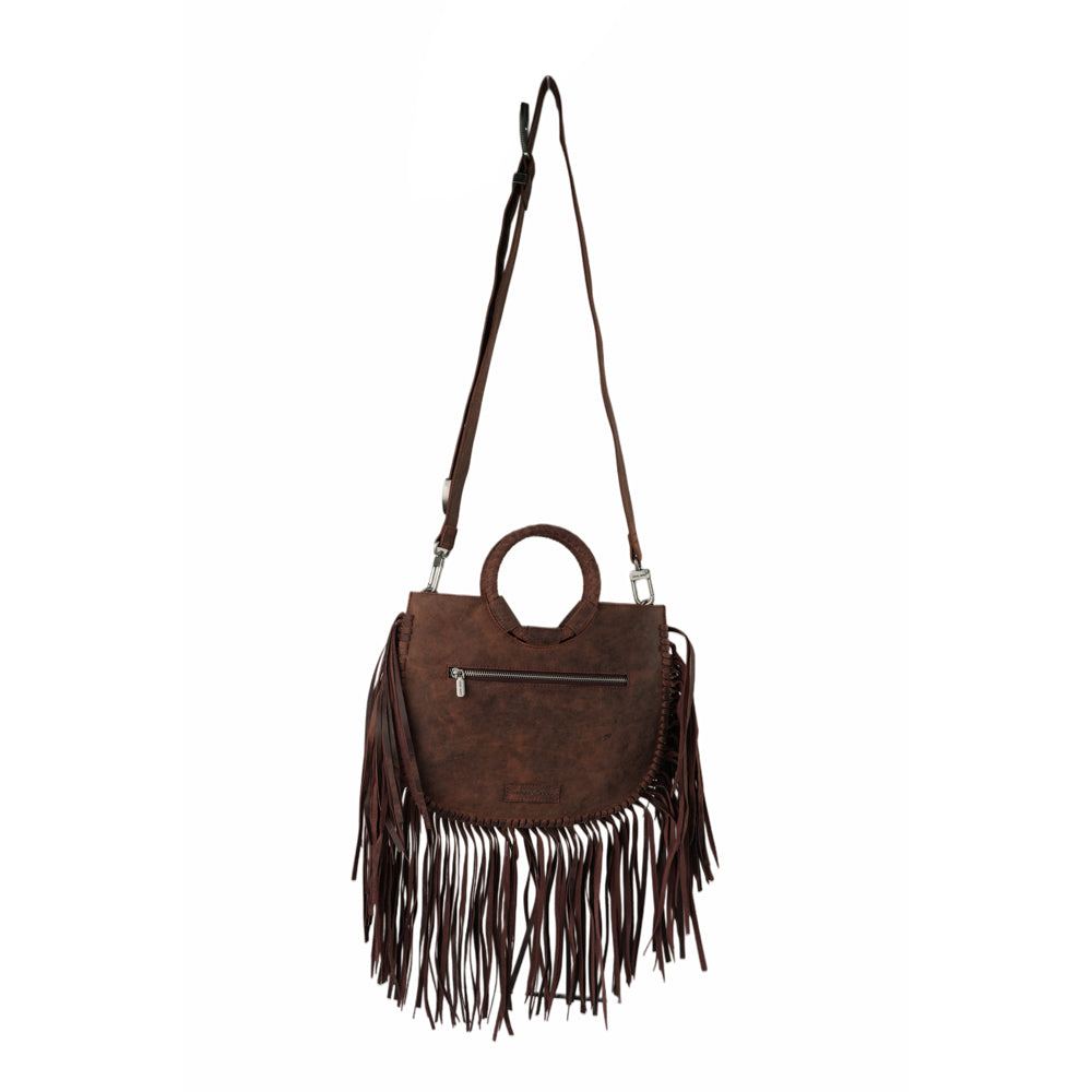 Sedona Tassle Bag - Oiled Ruby Leather