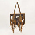 Loyal West Hide And Fringe Medium Cowhide Purse