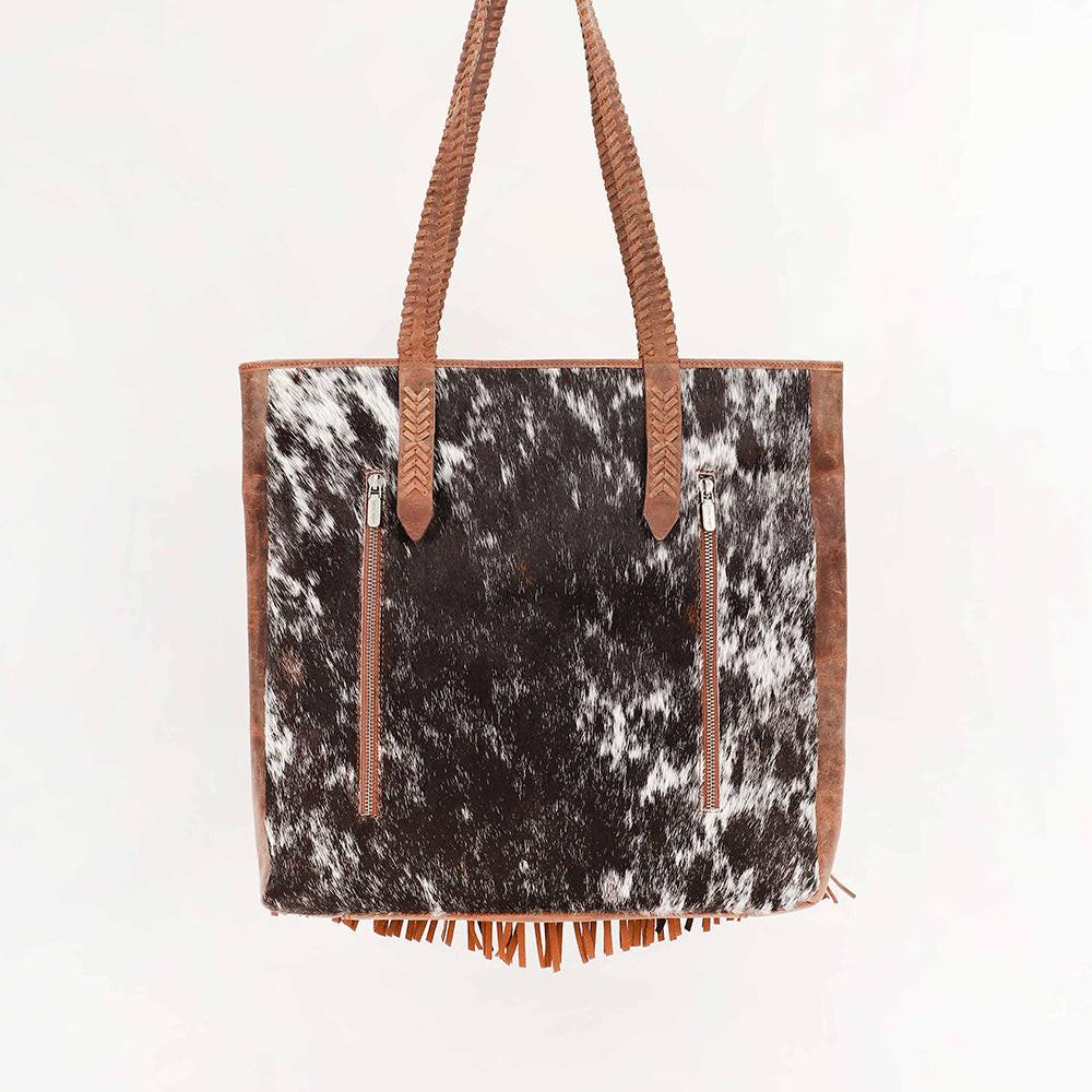 Loyal West Hide And Fringe Large Cowhide Purse