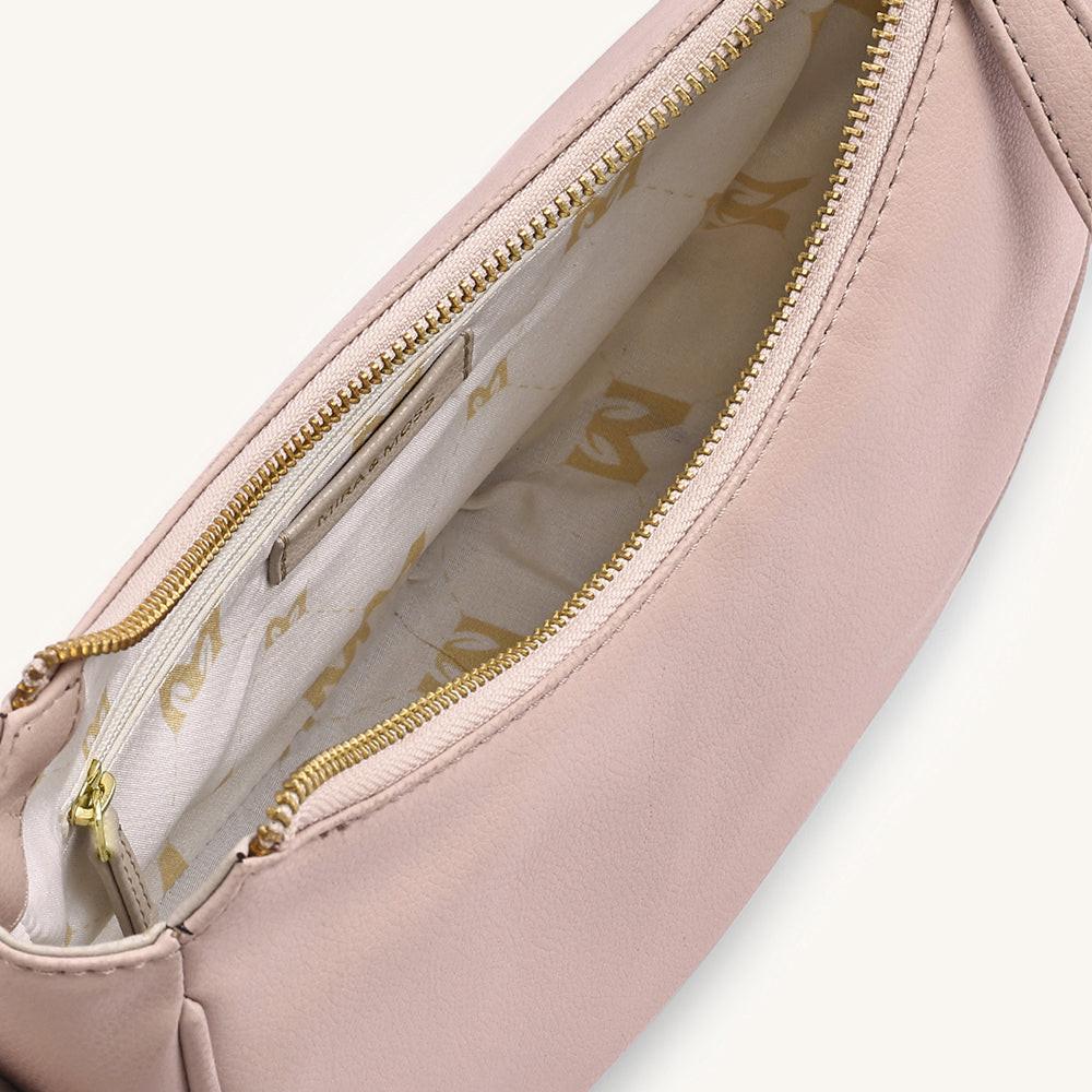 Mira & Moss Sabine Crescent Crossbody Bag - Transcendent Pink