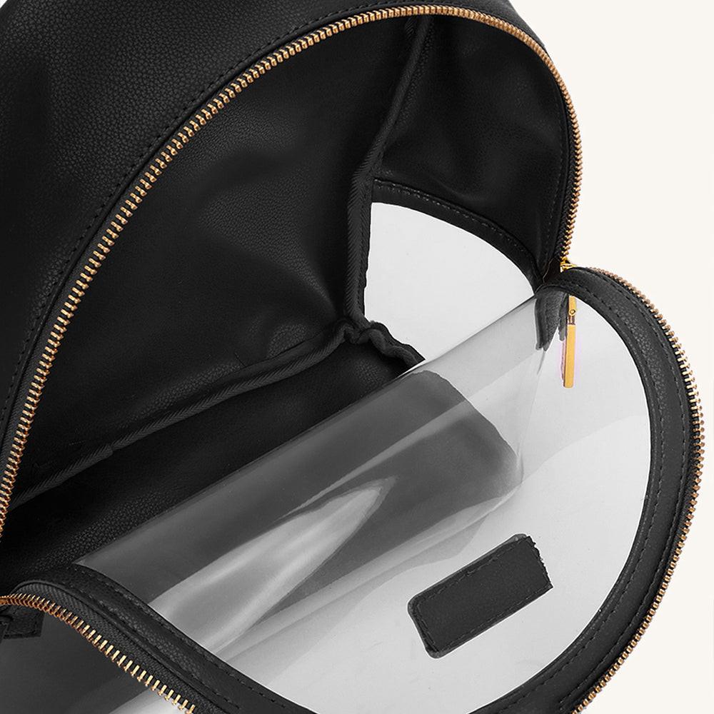 Mira & Moss Francine Clear Backpack - Black