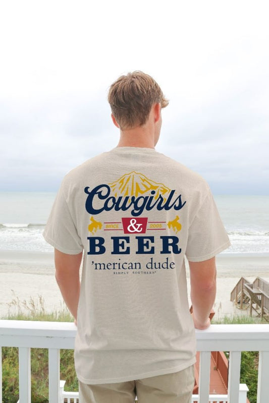 COWGIRLS und BIER – WISP – Herren T-Shirt – #SIMPLYSOUTHERN