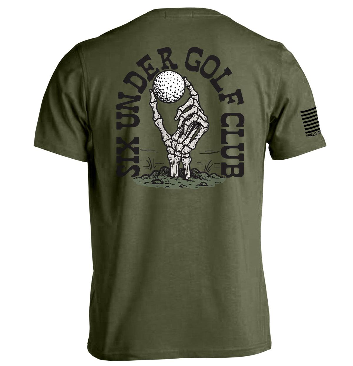 Golfschläger Six Under (Rückenaufdruck)