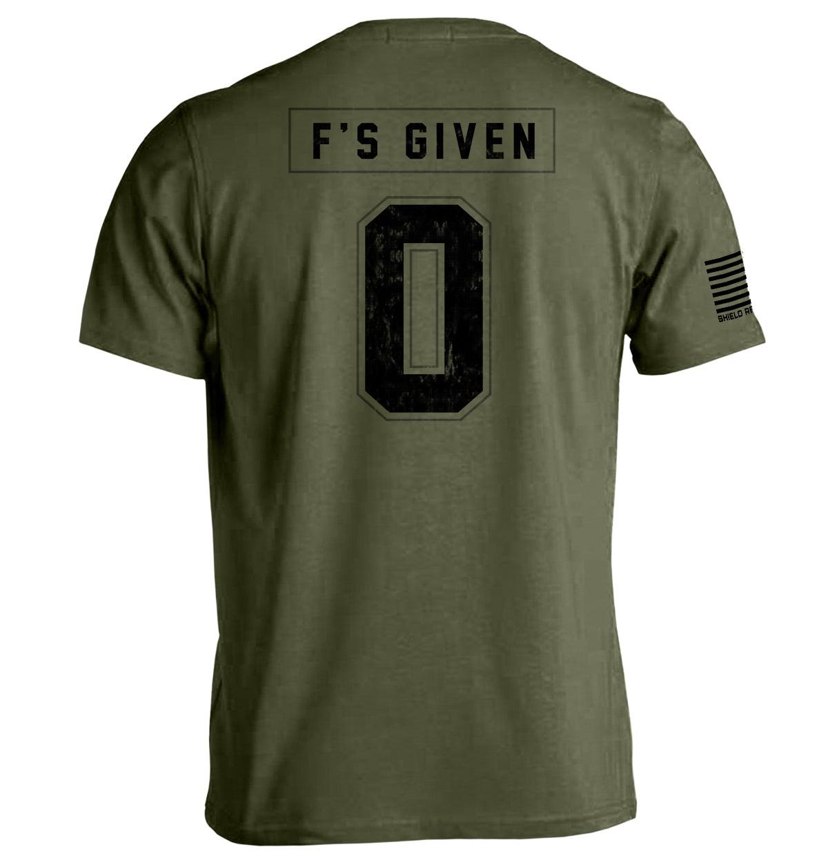 Trikot mit der Aufschrift „Zero F's Given“