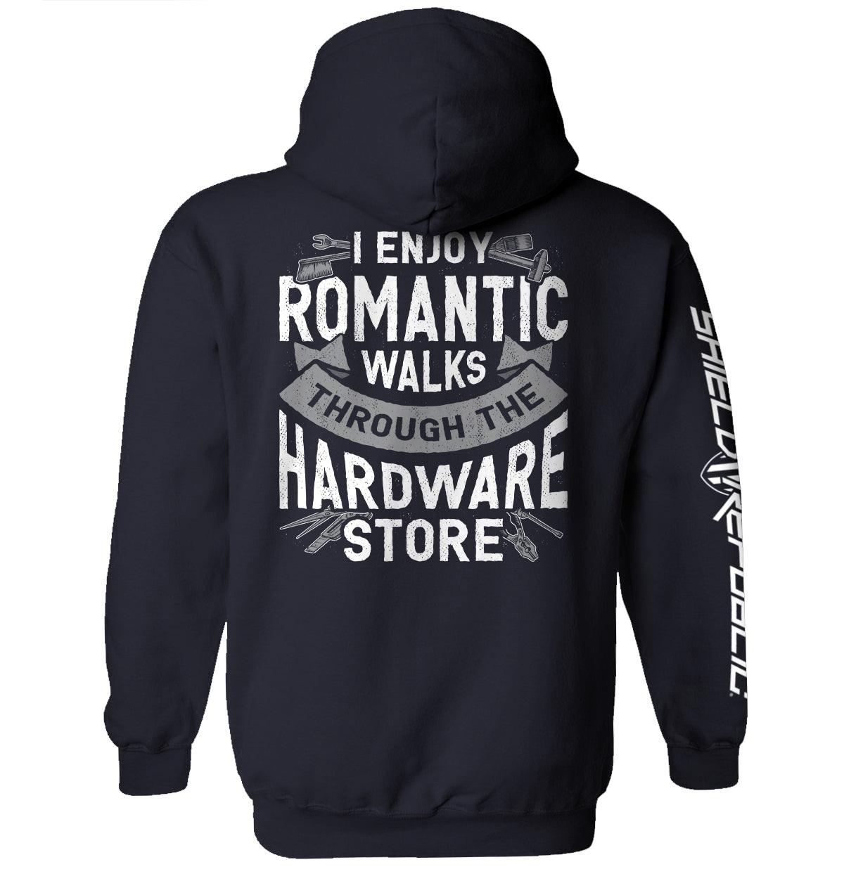 Ich genieße romantische Spaziergänge durch den Baumarkt
