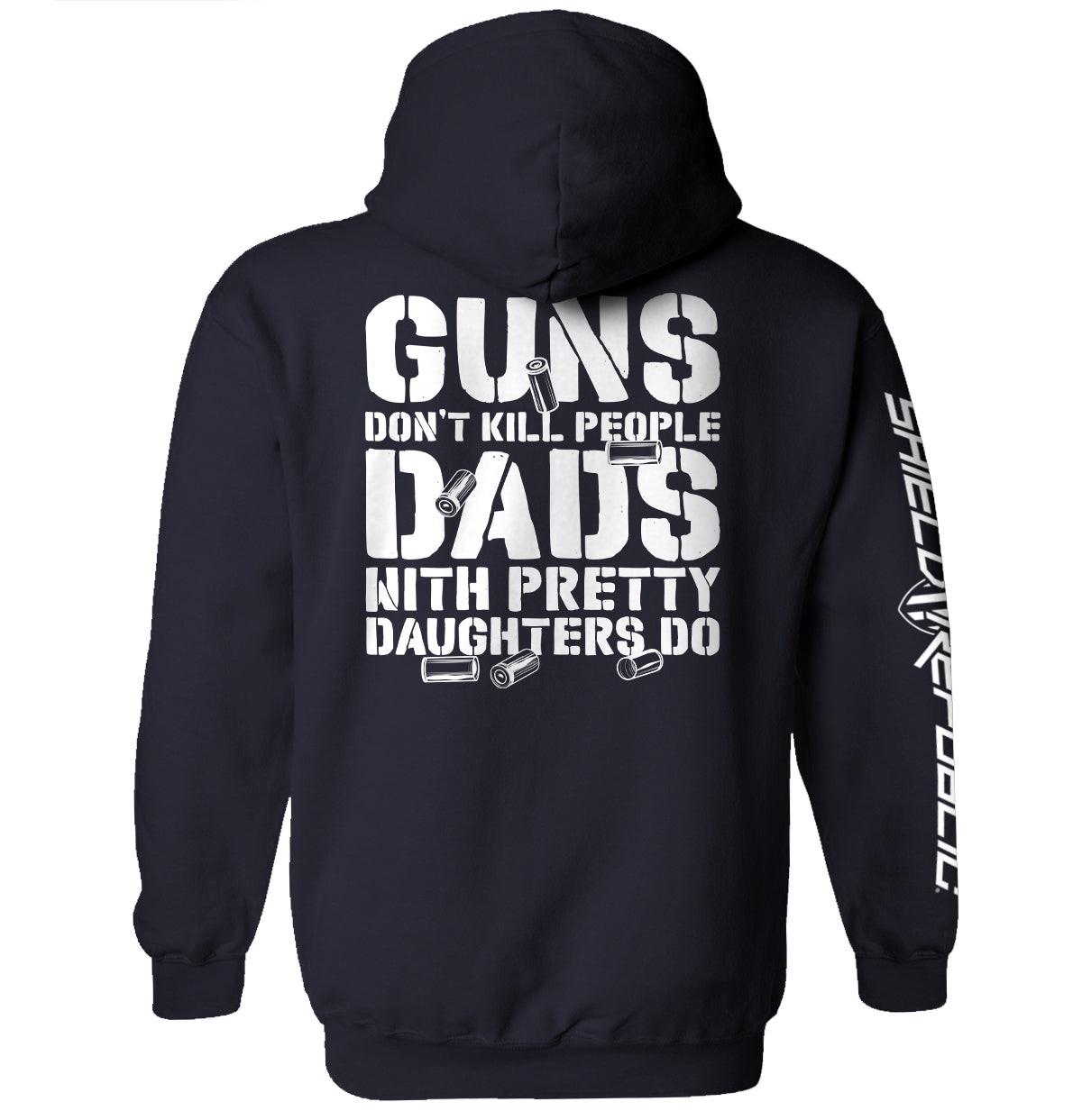 Nicht Waffen, sondern Väter mit Töchtern.