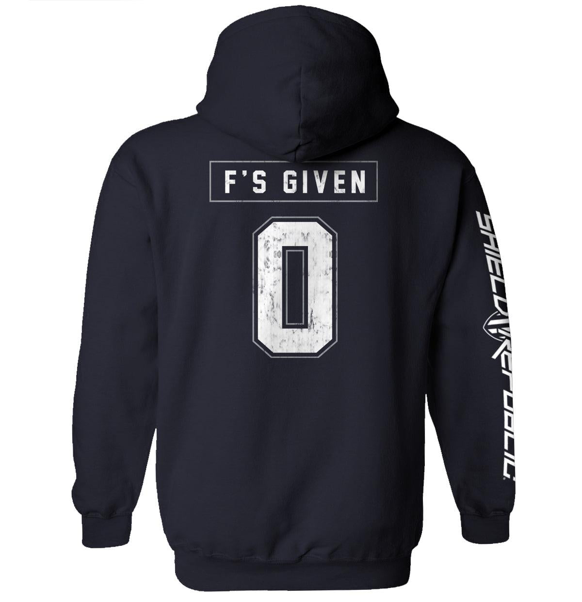 Trikot mit der Aufschrift „Zero F's Given“