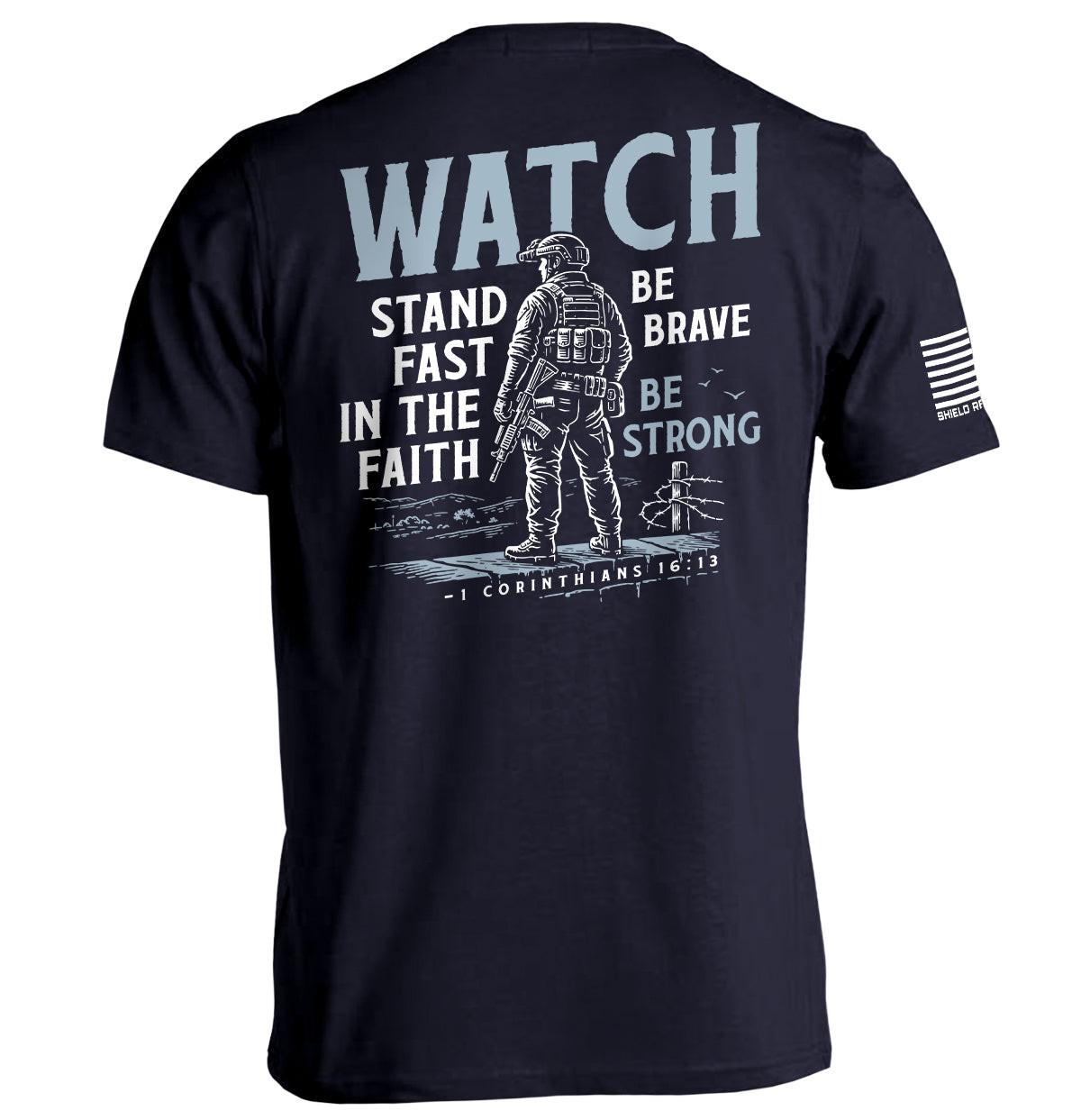 Schau dir Stand Fast in the Faith (Rückenprint) an