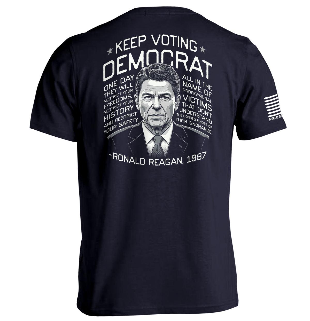 Wählt weiterhin Demokraten, Ronald Reagan