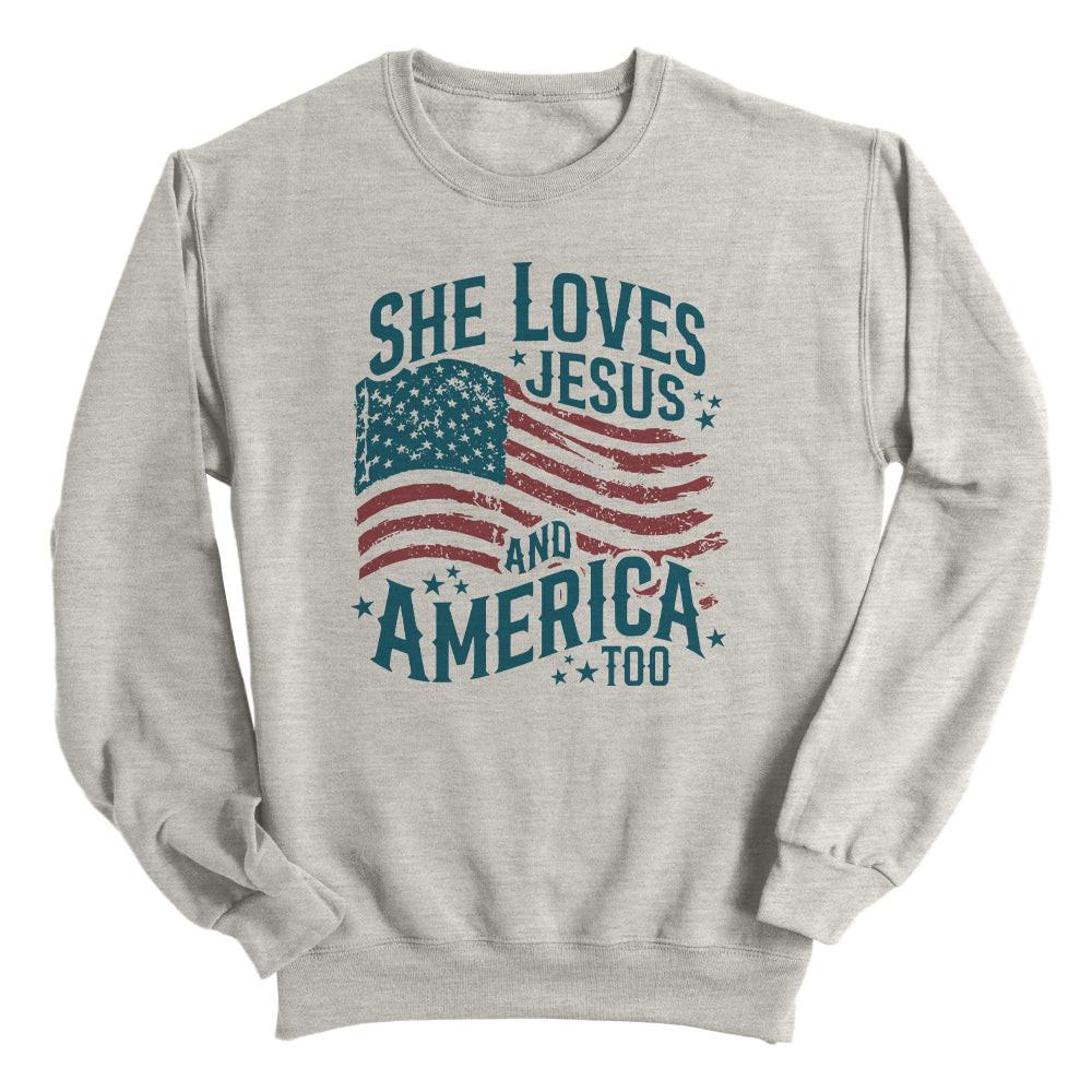 Sie liebt Jesus und Amerika auch (Vorderseite)
