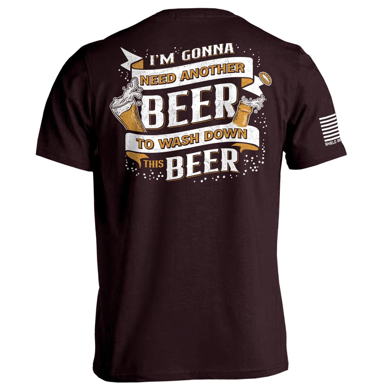 Ich brauche noch ein Bier, um dieses Bier runterzuspülen.