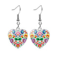 Beautiful Folk Style Heart Earrings
