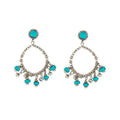 Turquoise Mesa Hoops(Earrings)
