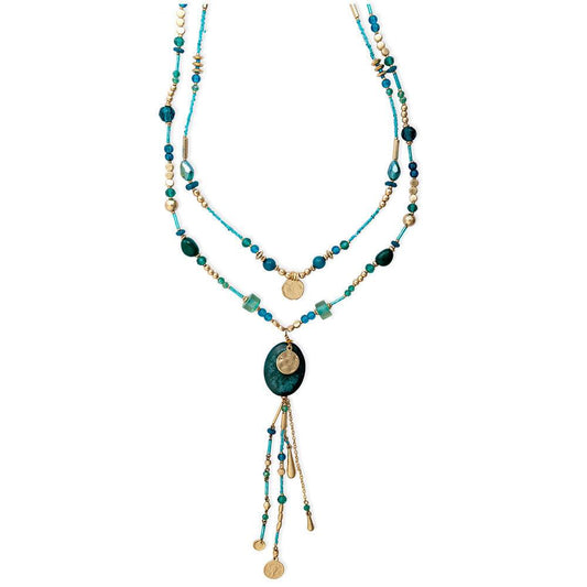 Bluestone Shine Strand-Halskette