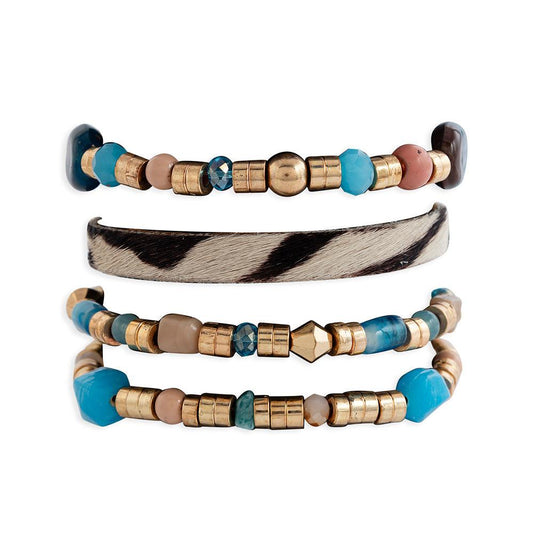 Devonnie Mehrreihiges Armband in Azur