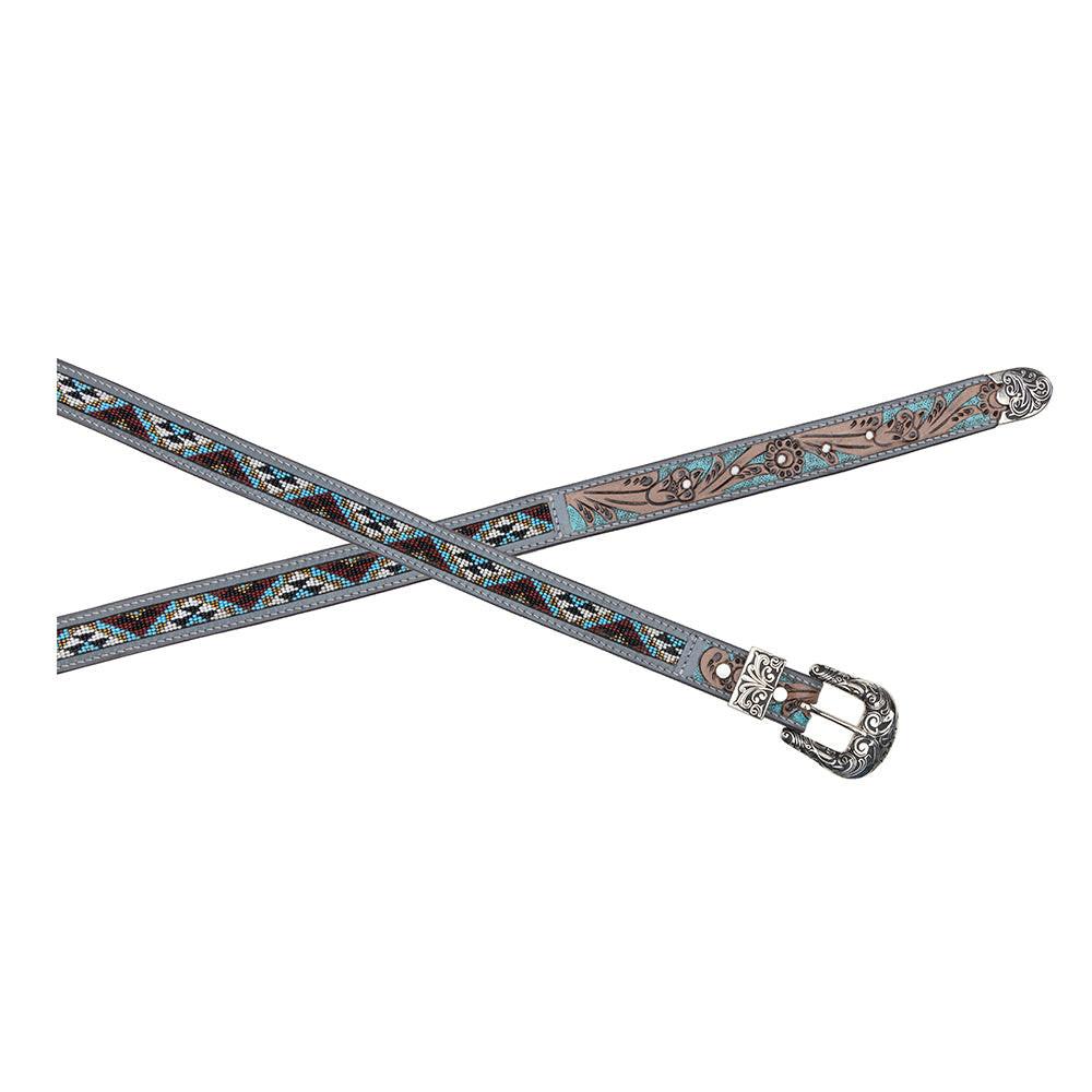 Sunrise Over Sanora Hand-tooled Women's Belt