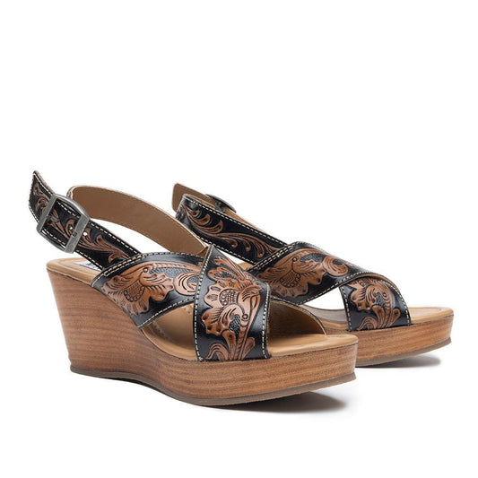 Flower Ridge Handbearbeitete Sandalen