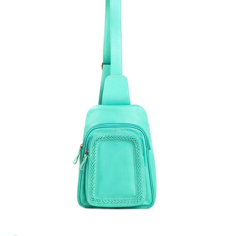Willow Canyon Sling Bag In Turquoise