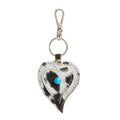 Heart's Love Key Fob in Black & White