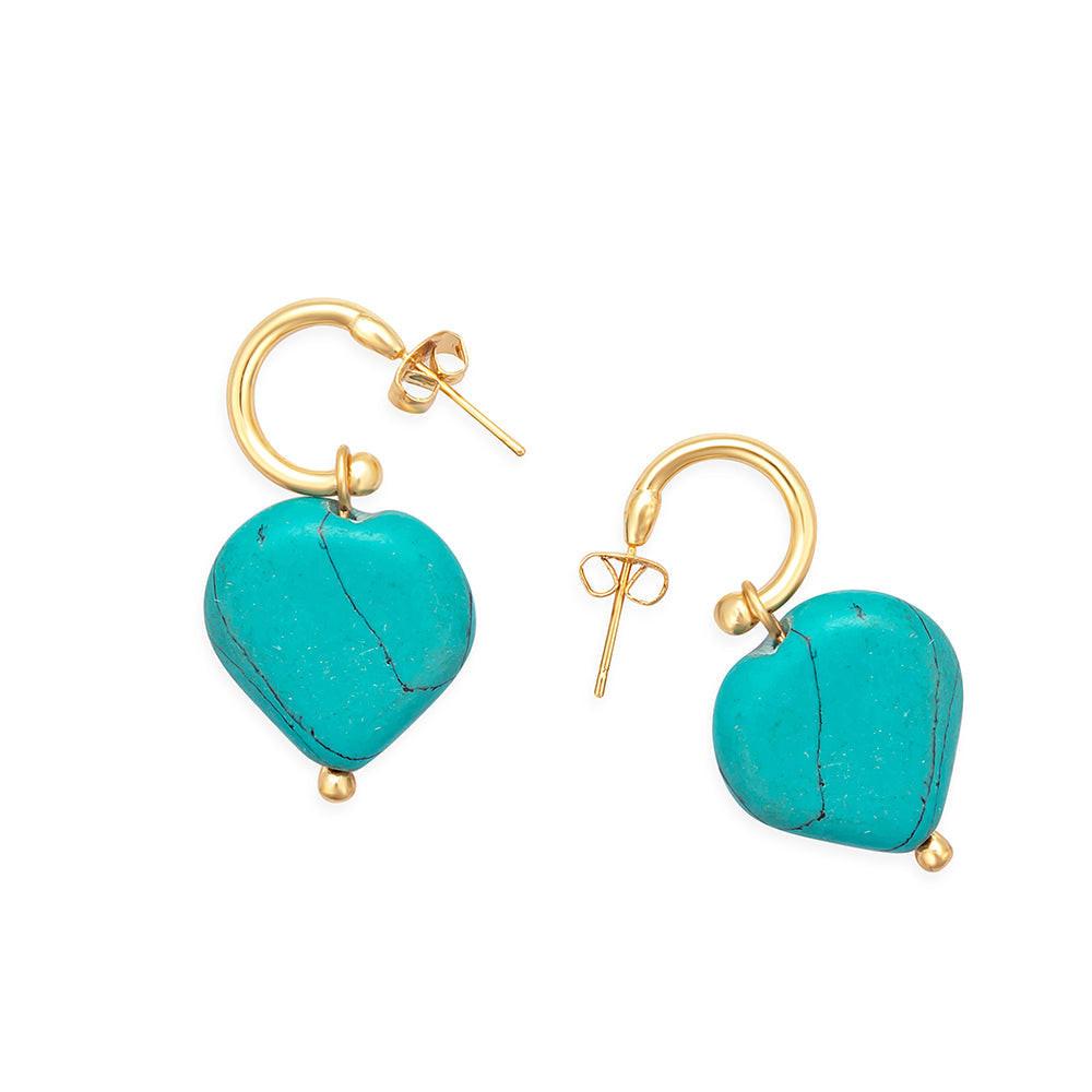 Mi CorazÃ³n Azul Earrings