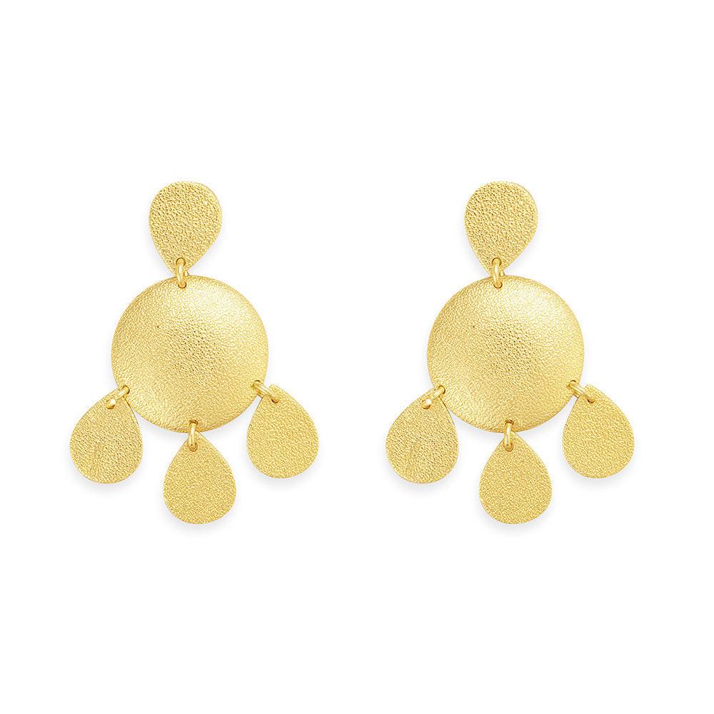 Solar Flare Medallion Earrings