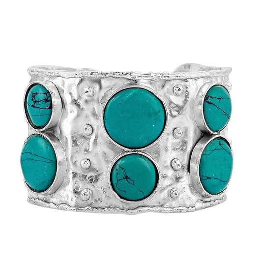 Armreif mit Brillantschliff-Cabochon