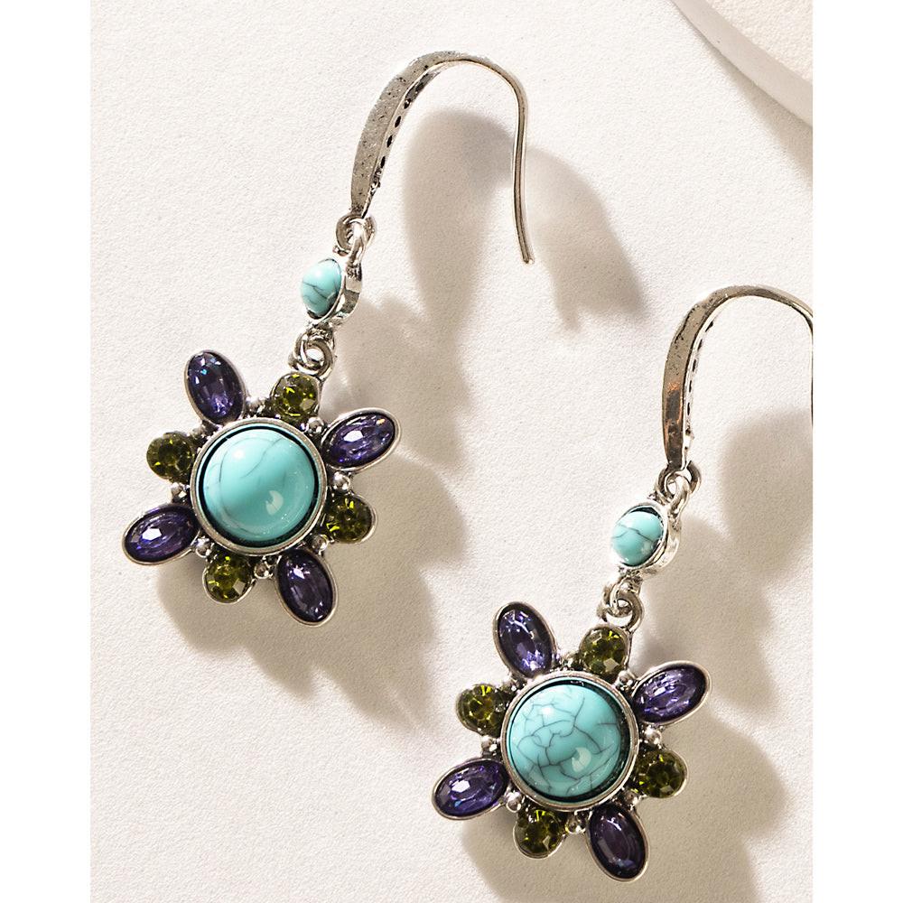 Calibri Trail Earrings In Blue
