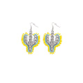 Radiant Saguaros Earrings In Yellow